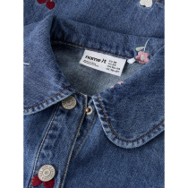 NAME IT Denim Kjole Emily Medium Blue Denim Emb